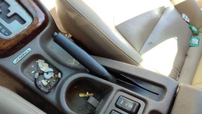 00-02 Legacy Outback Parking Brake Handle Assembly Oem Emergency Ebrake