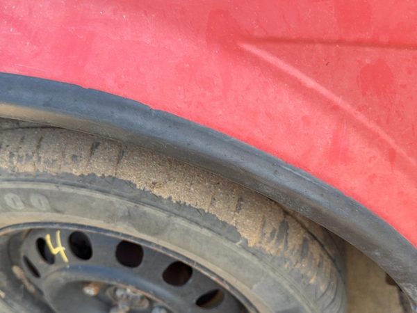 1987-1988 Toyota FX Driver Left Front Wheel Flare Moulding OEM Fender — photo 2