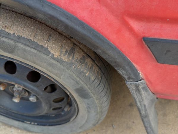 1987-1988 Toyota FX Driver Left Front Wheel Flare Moulding OEM Fender — photo 6