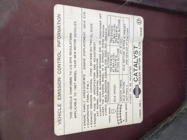 1987 Nissan Maxima — vehicle photo 9