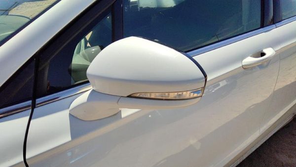 2013-2014 Ford Fusion Driver Left Power Side Mirror Door Mounted Oem White Yz — photo 2