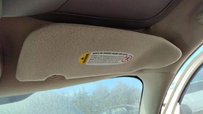 2002 Chrysler Pt Cruiser Passenger Right Sun Visor Oem Fl Taupe 0Tf86mf1af