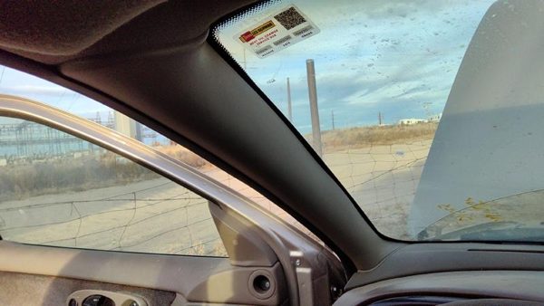 1997 Ford Contour Driver Left A Pillar Trim Windshield Post Panel Oem Ul Tan — photo 1