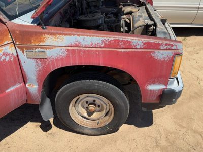1982-1993 Chevy S10 Pickup Passenger Right Front Fender Oem Red 15961502