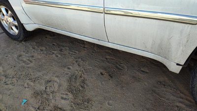 2002-2009 Gmc Envoy Driver Left Lower Rocker Panel Moulding Side Skirt White 50U