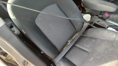 16-19 Nissan Versa Passenger Right Front Seat Belt Retractor Shoulder Charcoal G