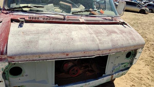 1971 Chevy Van 20 Series Hood White — photo 2