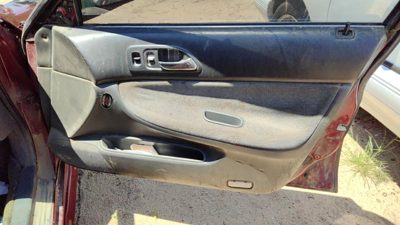 1995 Honda Accord Passenger Right Front Door Trim Panel With Switches Gray