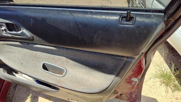 1995 Honda Accord Passenger Right Front Door Trim Panel With Switches Gray — photo 3