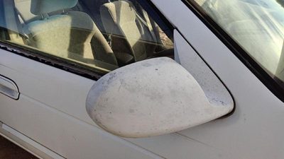 2000-2003 Nissan Sentra Passenger Right Side Mirror Door Mounted Power White Qm1