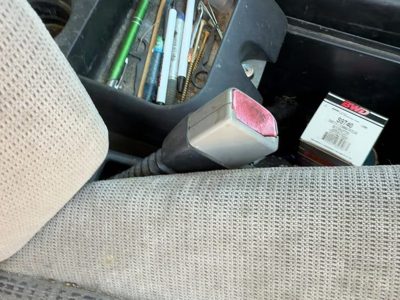 01-04 Chevy Venture Passenger Right Front Seat Belt Buckle Receiver Oem Gray 14C