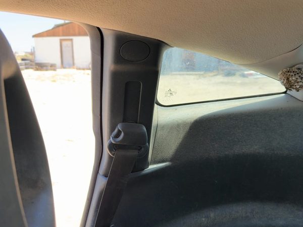 2007 Mitsubishi Eclipse Passenger Right Interior B-Pillar Trim Panel Gray OEM — photo 1