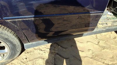 98-02 Oldsmobile Intrigue Passenger Right Rear Moulding From Door Back Blue 28u