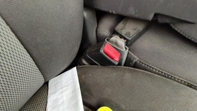 2004-2005 Ford F150 Passenger Right Front Seat Belt Buckle Receiver Oem Gray Me