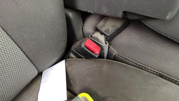 2004-2005 Ford F150 Passenger Right Front Seat Belt Buckle Receiver Oem Gray Me — photo 2