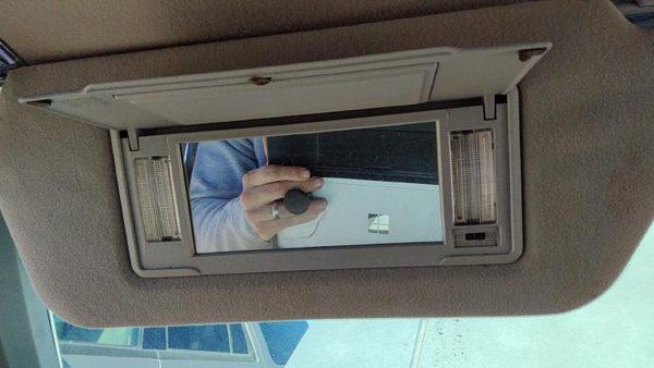 1983-1987 Mercury Grand Marquis Driver Left Sun Visor Oem Gray — photo 7