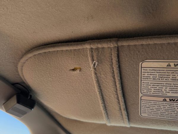1995-1997 Ford Ranger Driver Left Sun Visor Oem Gray G2 — photo 2