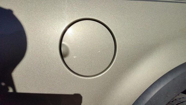 2002-2010 Ford Explorer Fuel Tank Door With Hinge Gas Lid Filler B2 Harvest Gold — photo 2