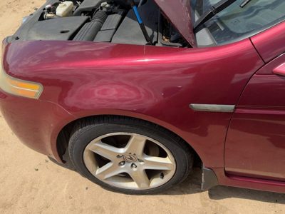 2004-2008 Acura TL Driver Left Front Fender Redondo Red OEM 04630SEPA91ZZ