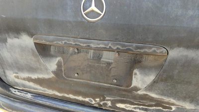 98-99 Ml320 Mercedes Ml320 License Plate Trim Surround Panel Tail Trunk Finish