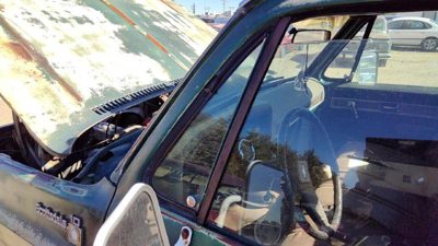 73-87 Silverado C10 Driver Left Front Vent Window Small Door Glass With Frame