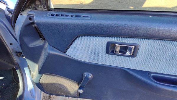 1989 Honda Civic Passenger Right Front Door Trim Panel Manual Windows Blue Sedan — photo 5