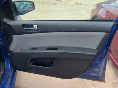 10-12 Sentra Passenger Right Front Door Trim Panel With Switches Charcoal X