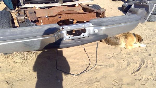 1999 Ford F250 Sd Pickup Rear Bumper Assembly Super Duty Step Chrome With Mount — photo 3