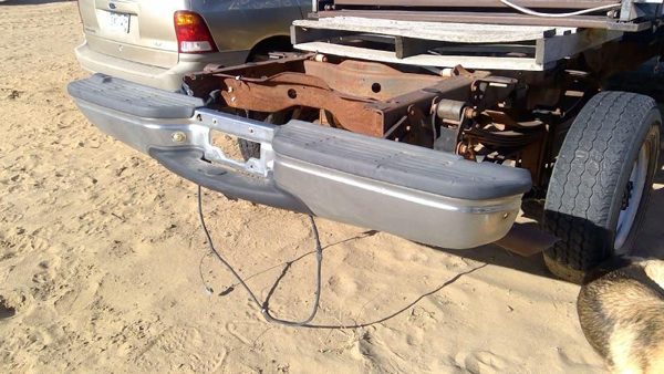 1999 Ford F250 Sd Pickup Rear Bumper Assembly Super Duty Step Chrome With Mount — photo 8