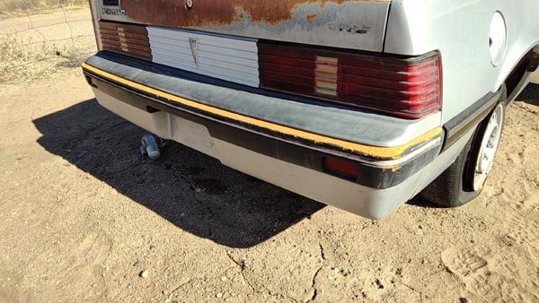1985-1987 Pontiac Sunbird Rear Bumper Cover Assembly Oem Back Silver 10026826 — photo 1