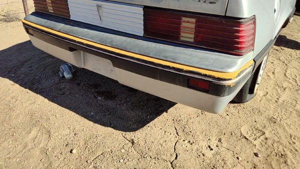 1985-1987 Pontiac Sunbird Rear Bumper Cover Assembly Oem Back Silver 10026826 — photo 4
