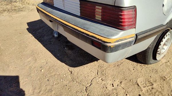1985-1987 Pontiac Sunbird Rear Bumper Cover Assembly Oem Back Silver 10026826 — photo 3