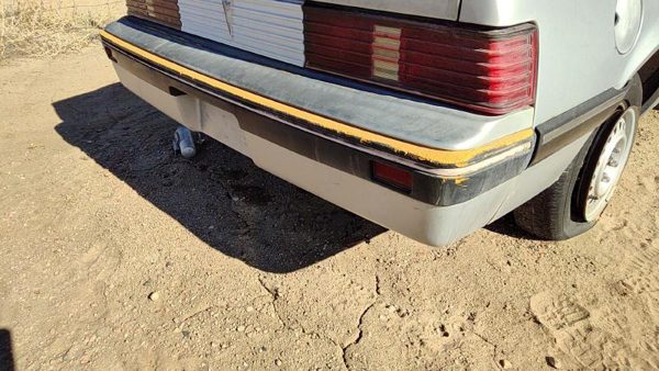 1985-1987 Pontiac Sunbird Rear Bumper Cover Assembly Oem Back Silver 10026826 — photo 2