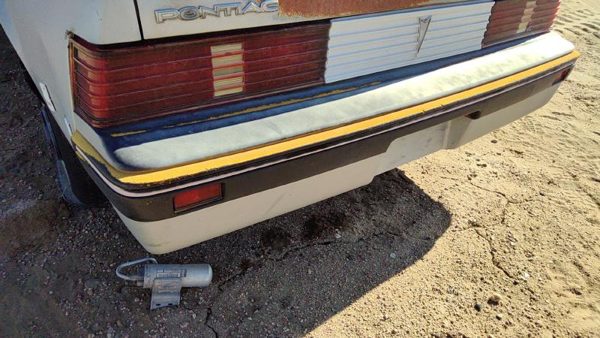 1985-1987 Pontiac Sunbird Rear Bumper Cover Assembly Oem Back Silver 10026826 — photo 7
