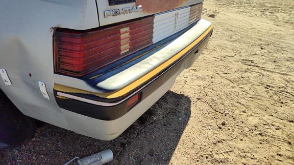 1985-1987 Pontiac Sunbird Rear Bumper Cover Assembly Oem Back Silver 10026826 — photo 9