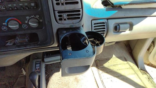 95-96 Chevy Silverado 1500 Slide Out Dash Mounted Cup Holder Assembly Oem Gray — photo 3
