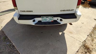 1999 Blazer S10/jimmy S15 Rear Bumper Assembly S10 White 50U