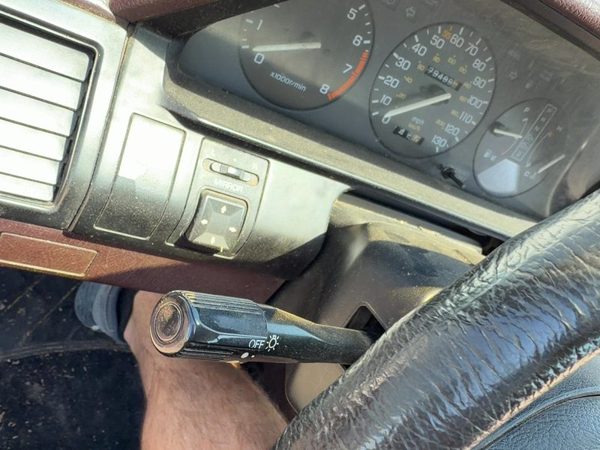 1988-1989 Honda Accord Lx Steering Column Assembly Oem Floor Shift Sedan Maroon — photo 3