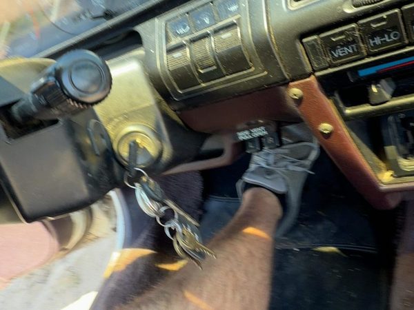 1988-1989 Honda Accord Lx Steering Column Assembly Oem Floor Shift Sedan Maroon — photo 4