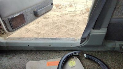 1992 Jeep Cherokee Passenger Right Lower Sill Step Moulding Trim Panel Oem Gray