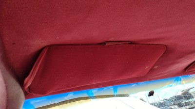88-94 Gmc Sierra 2500 Driver Left Sun Visor Oem Red