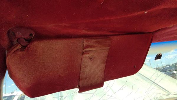 88-94 Gmc Sierra 2500 Driver Left Sun Visor Oem Red — photo 6