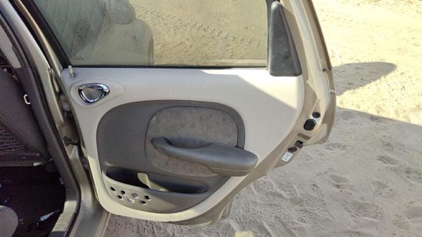 01-02 Pt Cruiser Passenger Right Rear Door Trim Panel With Switches Back Taupe — photo 1