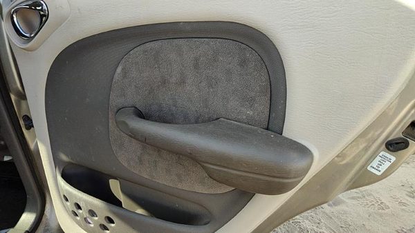 01-02 Pt Cruiser Passenger Right Rear Door Trim Panel With Switches Back Taupe — photo 5