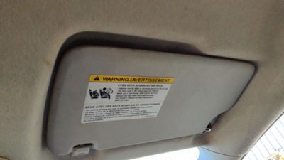 2011-2019 Ford Fiesta Passenger Right Sun Visor Oem Be8z5404104bb