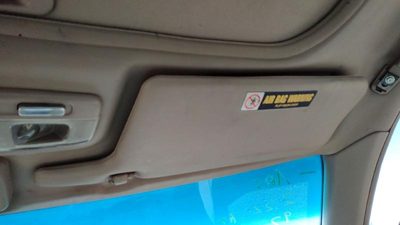 1995-1997 Honda Accord Passenger Right Sun Visor Oem Gray F