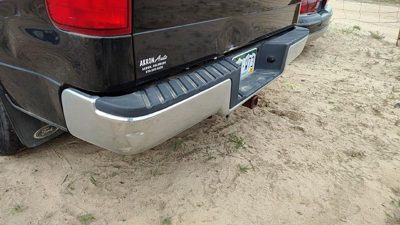 2006-2008 Ford F150 Chrome Rear Bumper With Mount Brackets Oem 4L3Z17906Ma