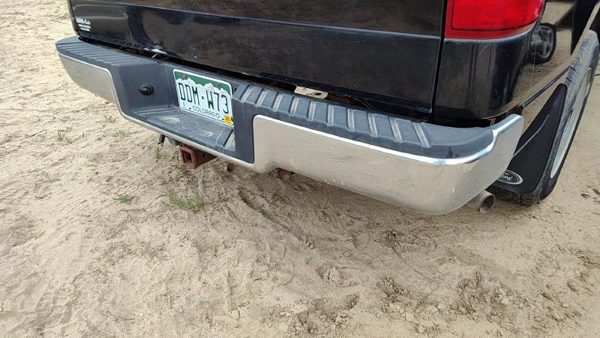 2006-2008 Ford F150 Chrome Rear Bumper With Mount Brackets Oem 4L3Z17906Ma — photo 4