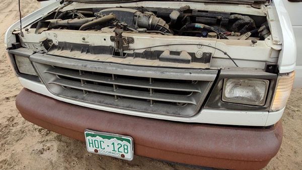 1992-1996 Ford Van E250 Bare Header Panel Mount Bracket Only Oem F2Uz8A284A — photo 2