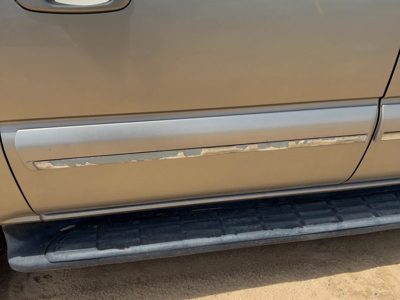 00-04 Suburban Passenger Rear Moulding From Door Back Trim Strip Pewter 11U